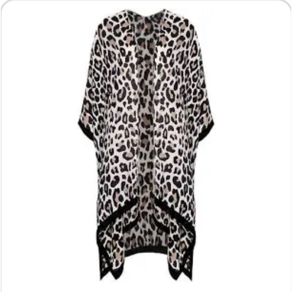 Express cheetah / leopard print beach cover up